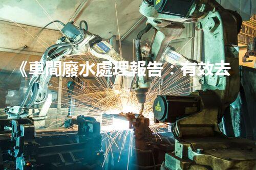 《車間廢水處理報告：有效去除污染物，保障員工健康》